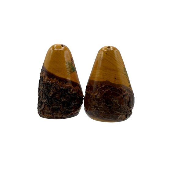 Vintage Olvera Street Los Angeles California Pine Cone Salt & Pepper Shakers - Picture 5 of 6